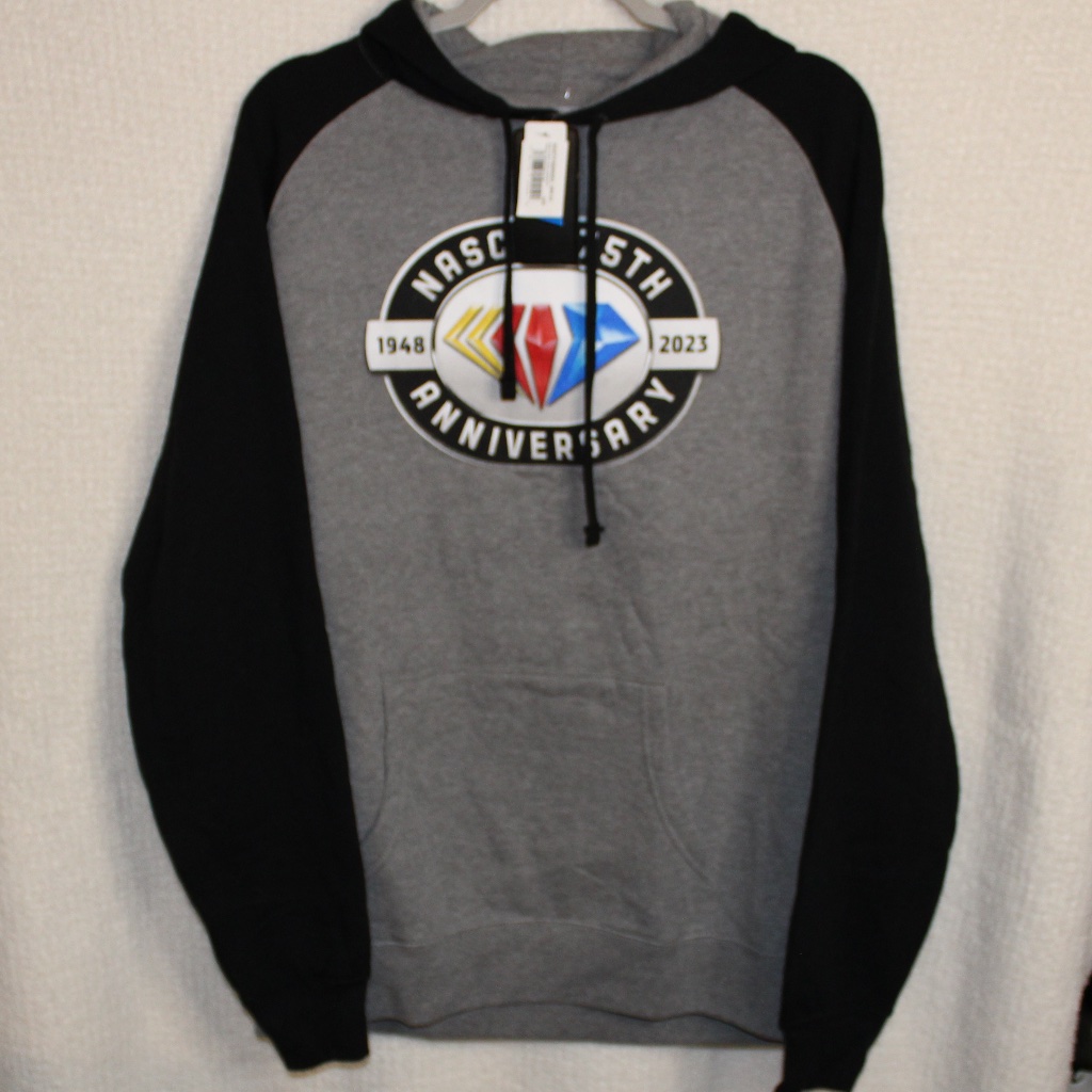 Nwt Mens Nascar 75th Anniversary 19482023 BlackGray Hoodie In Mens Sz M